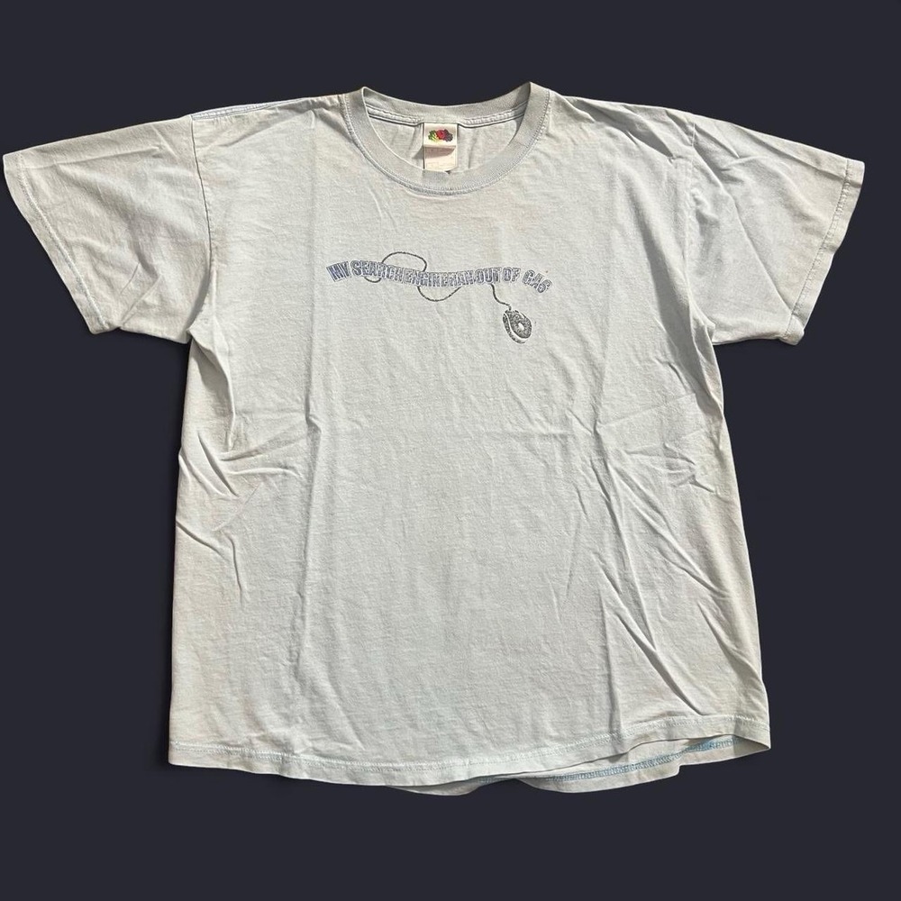 My Search Engine Ran Out Of Gas T-Shirt Size Large Comedy Funny Skate